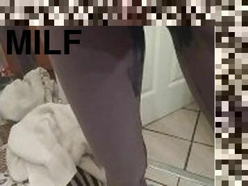 Pissing In My Grey Leggings When Boyfriend Locked Me Out of Bathroom