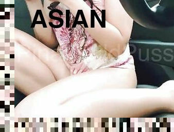 asiatique, gros-nichons, vieux, public, giclée, amateur, doigtage, horny, gode, plus-agée