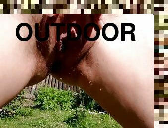 Golden Shower, Pissing Outdoor, BIG TITS, Nude Sunbathing