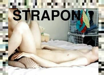 strapon, analano, par