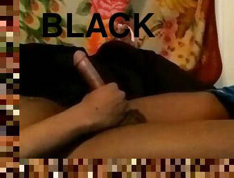 masturbation, gay, black, secousses, ejaculation, solo, bite