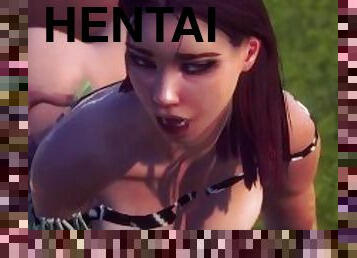 Hentai - Amanda is fucked in the woods - 3D porn 60 FPS WildLife porn POV