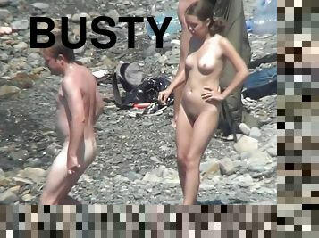 gros-nichons, nudiste, en-plein-air, babes, cam, plage, voyeur, naturel, douce, gros-seins