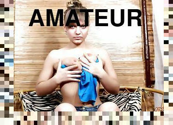 buntut, payu-dara-besar, berambut, amateur, milfs, rambut-kuning, webcam, solo