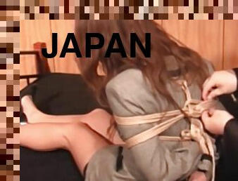 asiático, japonesa, bdsm, meias, fetiche, amordaçando, escravidão, morena