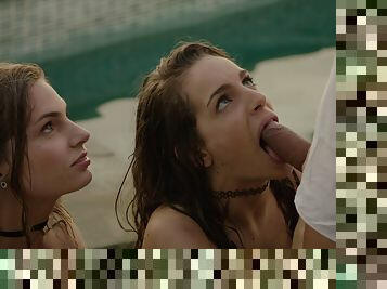Sydney Cole and Kimmy Granger getting their tight pussies fucked in turn