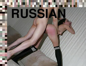 Russian bitch Laruna Mave and rough fuck from bf