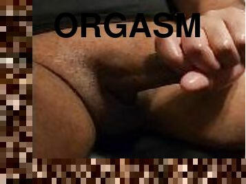 Latino Male Masturbates and Moans until he Cums