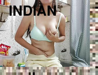 amatir, hindu, dapur, webcam, saudara-perempuan, seorang-diri, berambut-cokelat