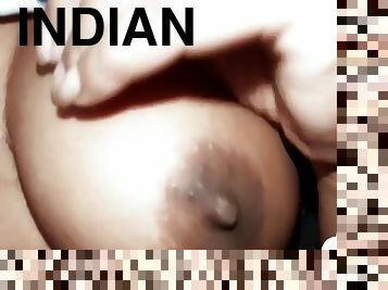 Indian Teen Girl Playing Natural Tits Nipple Play Sexy Boob