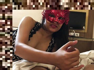 Indian Girlfriend Sucks Cock And Plays With It In A Hotel Room