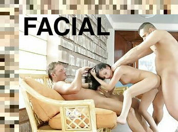 facial, depilada, morena, tetas-pequenas