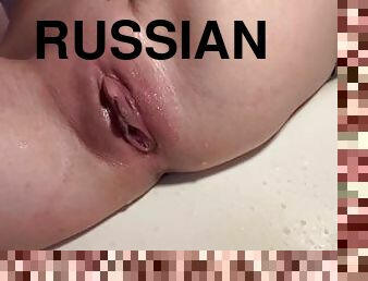 baignade, pisser, chatte-pussy, russe, écolière, amateur, ébène, douche, rasé