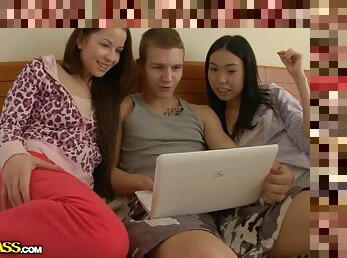 Incredible Group Sex Tape - Egor, Nicoline Yiki And Mikaela