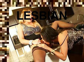 Fully Clothed Lesbos Licking Each Other
