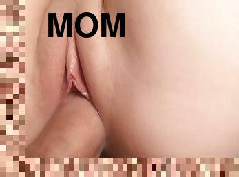 Oh yes mom..! pussy just for step dad - creamy pussy close up