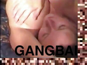 onani, kone, ebony, gangbang, svart, mann