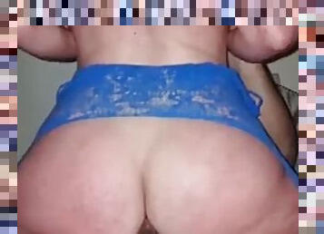 Wife fucks bbc naked back fills pussy with cum while husband films