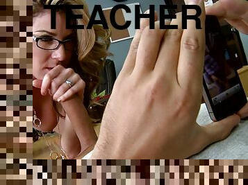 Nerdy teacher turned into a slut
