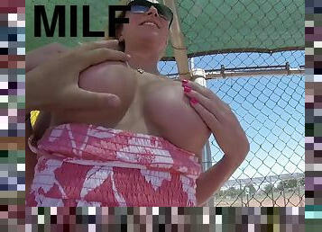 gros-nichons, public, anal, fellation, milf, point-de-vue, gros-seins, clignotant