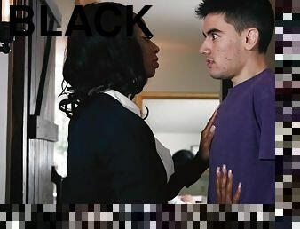 Prankish White Dude Fucks Posh Black Woman With Big Natural Breasts