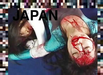 Brutal Japanese female wrestling