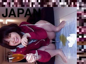 japanese teen collects pee