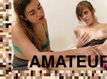 amateur, lesbienne, ados, gode, espagnol