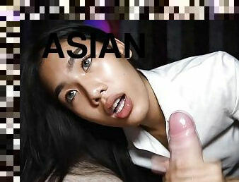 asia, pelajar-perempuan, waria-shemale, amatir, sayang, blowjob-seks-dengan-mengisap-penis, remaja, waria, upskirt-bagian-dalam-rok, sudut-pandang