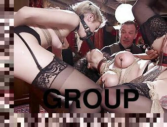 orgie, fest, strapon, swingere, kæmpestor-pik, hardcore, bdsm, gruppesex-groupsex, slave, fetish