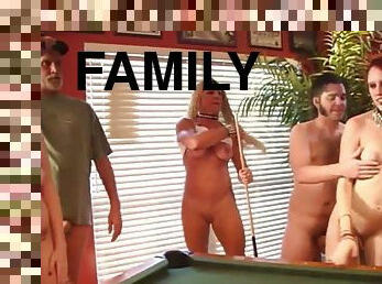 Our BI Family Game Room Amateur Group Sex