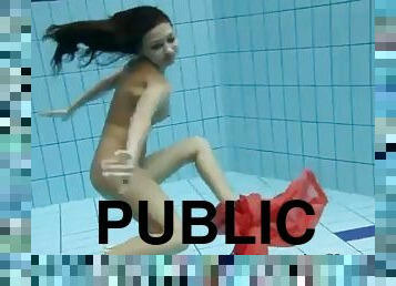 masturbieren, öffentliche, schwimmbad, unterwasser