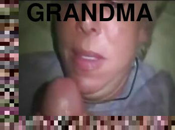 grand-mère, granny, ejaculation-interne