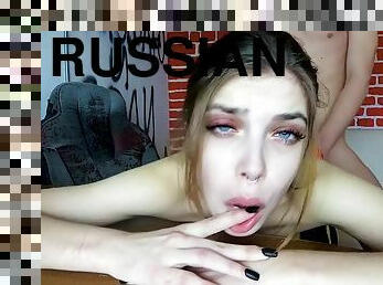 russe, famille, webcam, pappounet