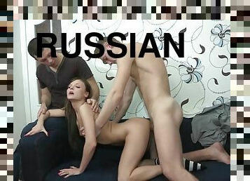 Russian young wife cuckold porn video