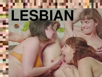 Ersties: 4 hot lesbians play a sybian game
