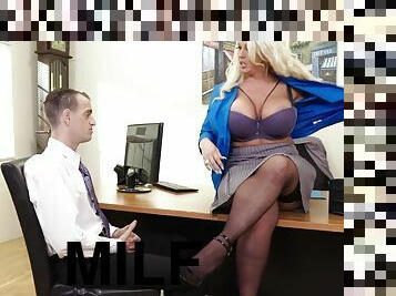 Hot lustful MILF cray office sex