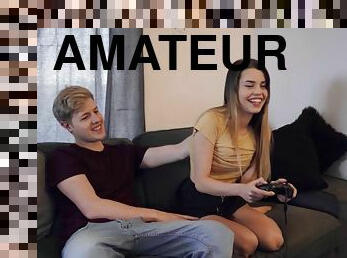 Amateur Porn gamer teenager making love bf