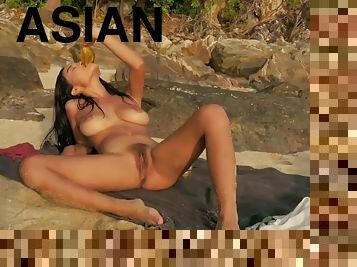 asiatiche, allaperto, pubblici, ragazze-giovani, giovanissime, solitari, bikini, esotiche, selvaggi