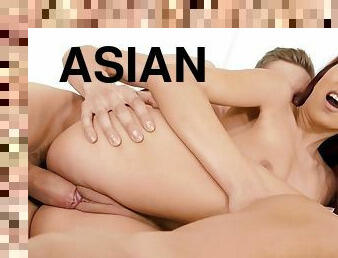 asia, vagina-pussy, sayang, berambut-merah, amerika, dicukur, cowgirl-posisi-sex-wanita-di-atas-pria