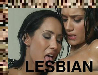 After Soccer Lesbian Shower Sex