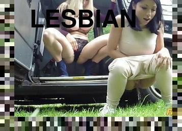 Lesbian Bonnet Sex With Cute Asian 1 - Female Fake Taxi