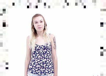 amatør, babes, blowjob, hardcore, pov, ung-18, blond, oppkvikket, audition