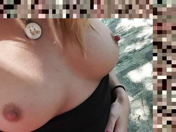 Bubble Arse Blond Public Seduction 1 - Public Pickups