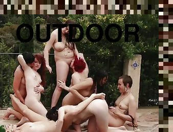 ציצי-גדול, אורגיה-orgy, בחוץ, מסיבה, כוס-pussy, חתיכות, לסבית-lesbian, מין-קבוצתי, מטורף, לעשות-עם-האצבע