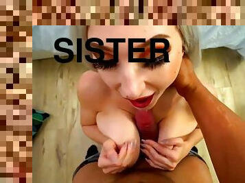 Sister makes her brother fill her up!! 7 - striptease