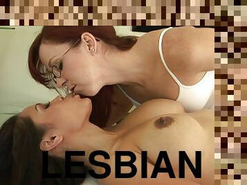 buntut, payu-dara-besar, lesbian, pornstar, urut, rambut-merah, rambut-perang