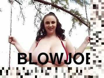 chubby big tits in bikini - Big dick