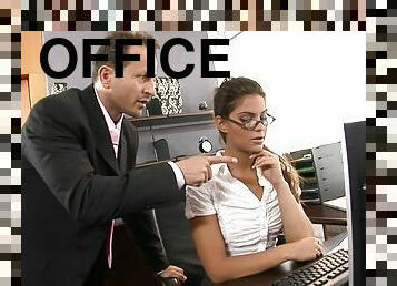 bureau-office, orgasme, chatte-pussy, secrétaire, anal, fellation, hardcore, bas, naturel, kinky