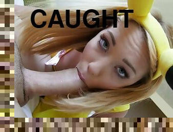 Dude caught sexy pikachu and ravege fucked her from behind